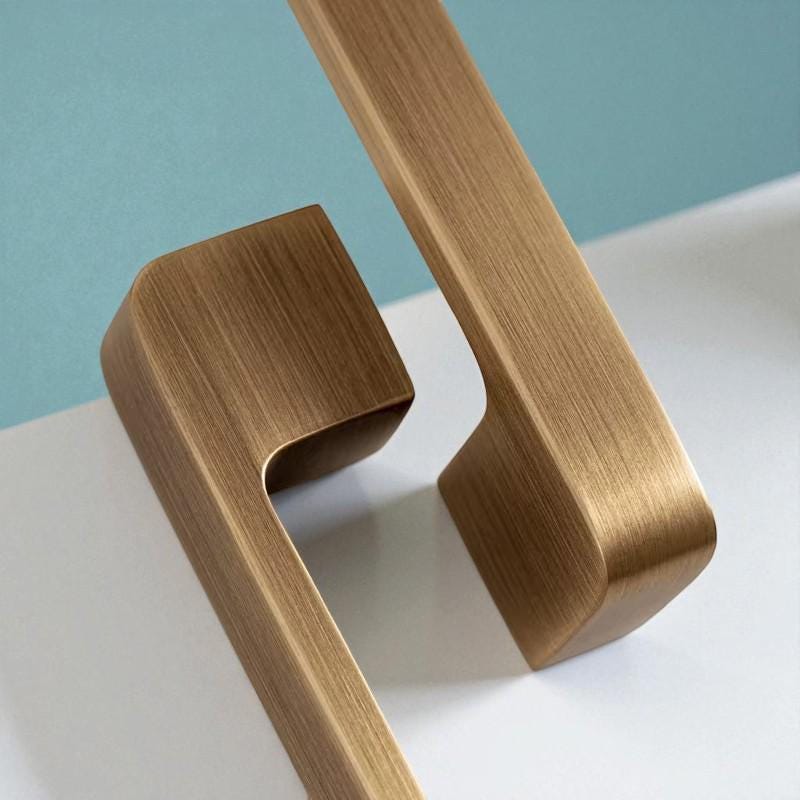 Solid Brass Cabinet Handles: Modern Minimalist Drawer Pulls - Image 3