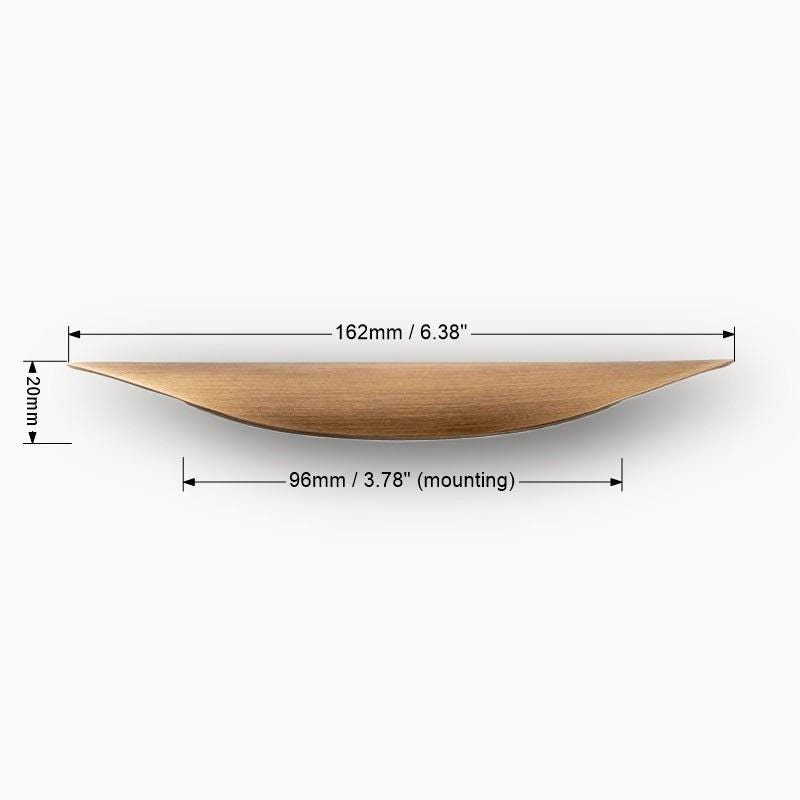 Brushed Brass Leaf Cabinet Handles: Modern Furniture Hardware - Image 7