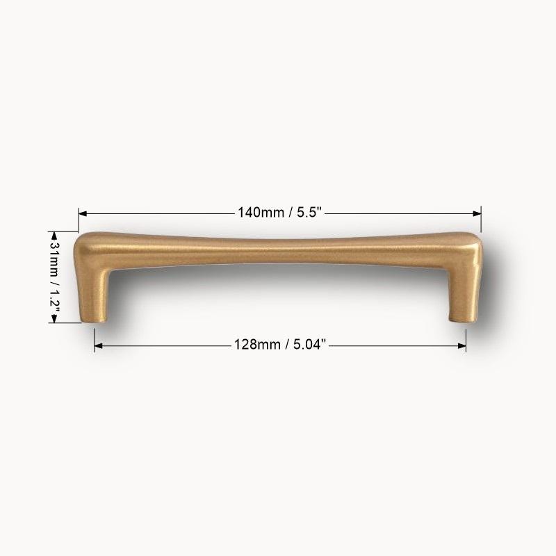 Solid Brass Teardrop Cabinet Handle: Modern Gold Drawer Pull - Image 6