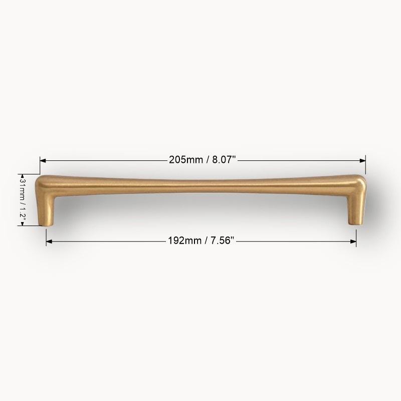 Solid Brass Teardrop Cabinet Handle: Modern Gold Drawer Pull - Image 7