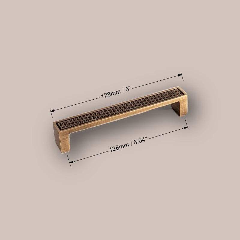 Antique Bronze Brass Cabinet Handles: Textured Drawer Pulls - Image 6