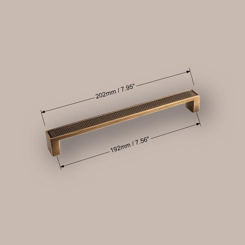 Antique Bronze Brass Cabinet Handles: Textured Drawer Pulls - Image 7
