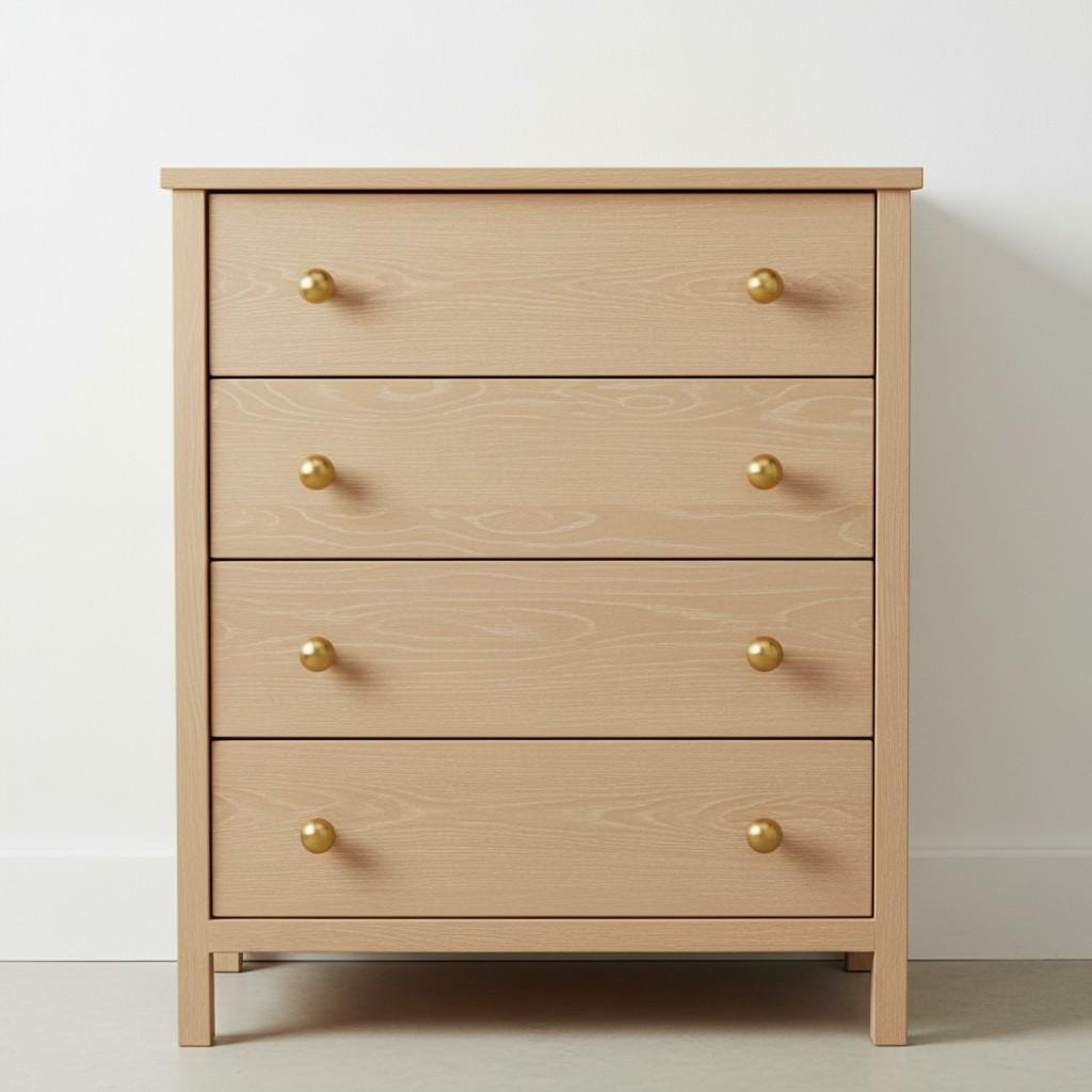Solid Brass Round Cabinet Knobs: Modern Gold Ball Drawer Pulls - Image 5