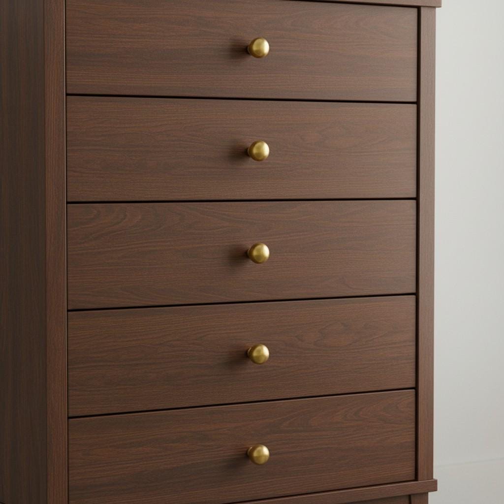 Solid Brass Round Cabinet Knobs: Modern Gold Ball Drawer Pulls - Image 8
