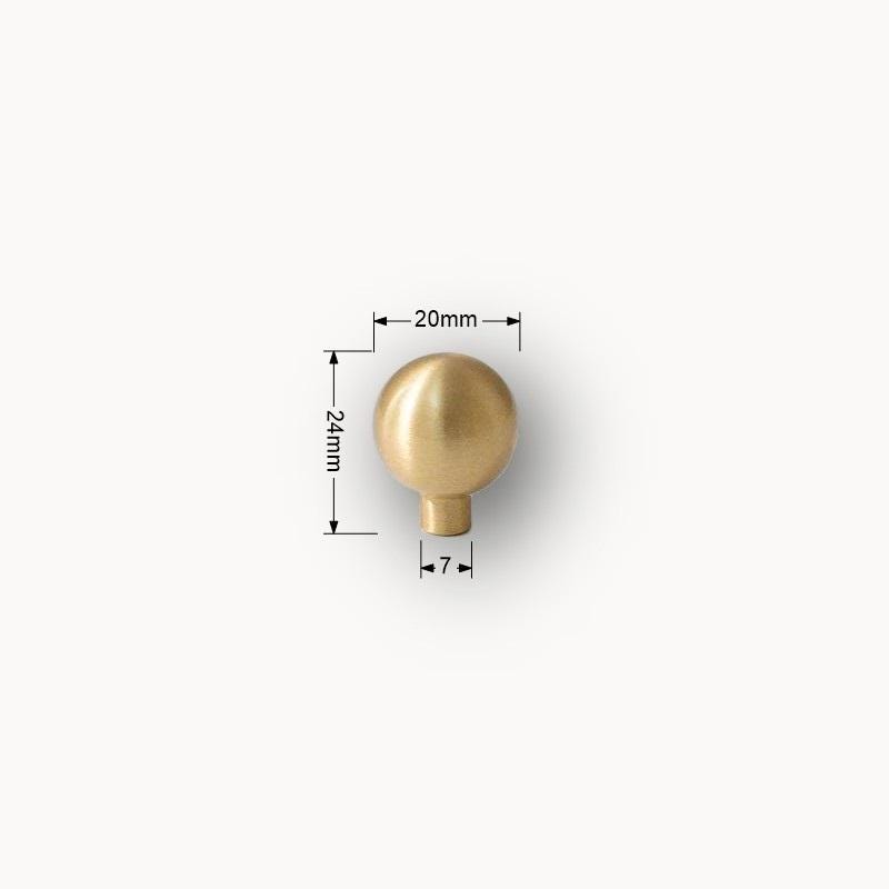 Solid Brass Round Cabinet Knobs: Modern Gold Ball Drawer Pulls - Image 10