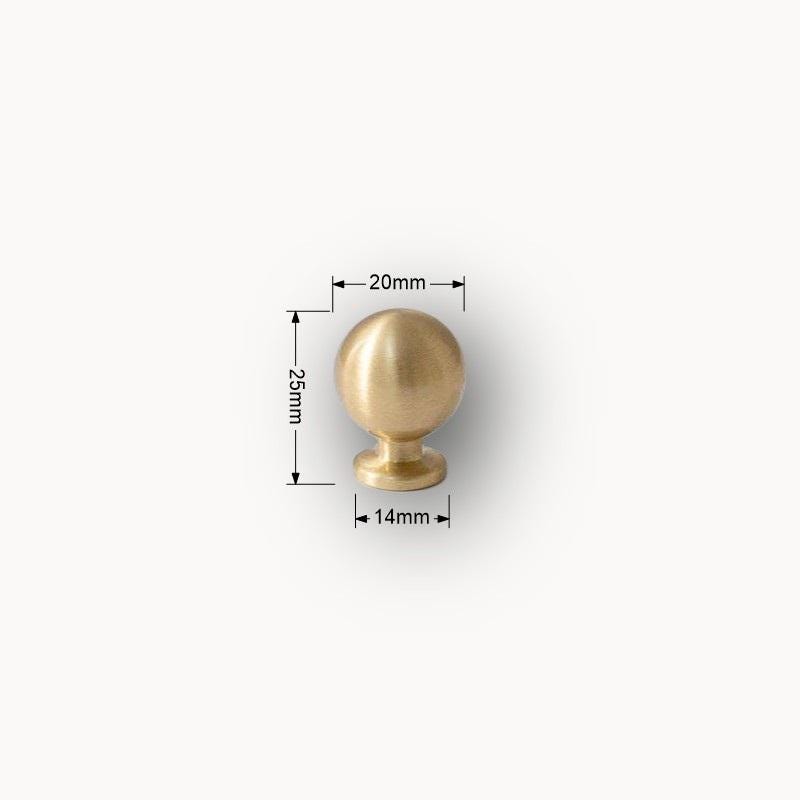 Solid Brass Round Cabinet Knobs: Modern Gold Ball Drawer Pulls - Image 11