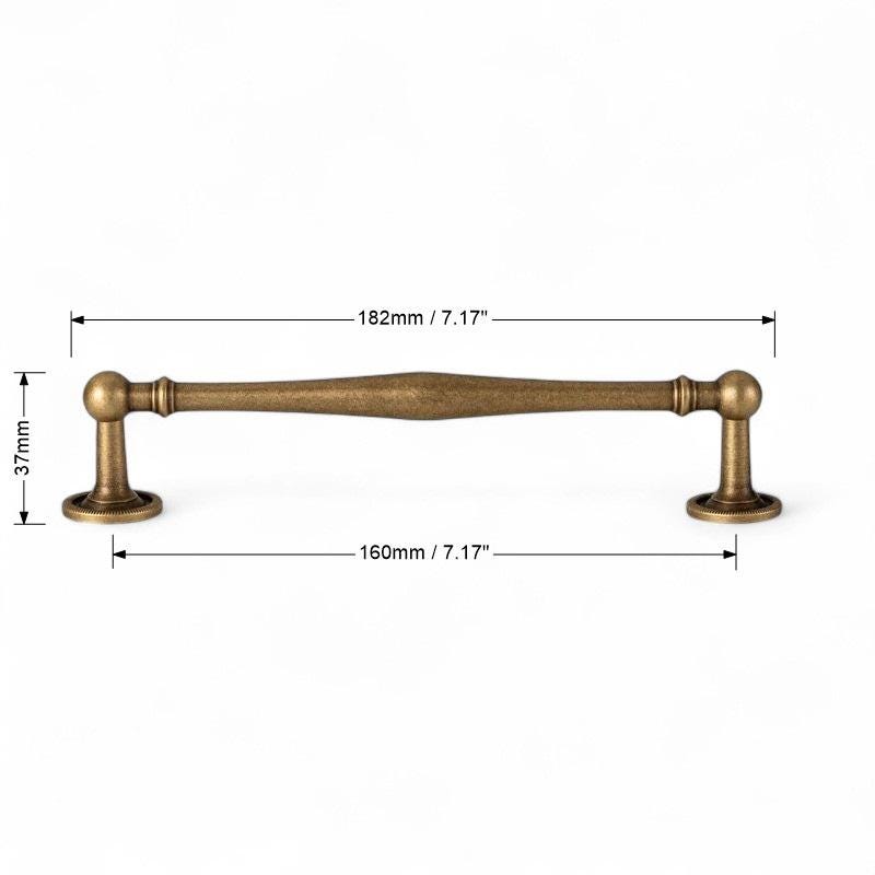 Antique Brass Cabinet Handles and Knobs – Solid Brass Drawer Pulls for Kitchen, Wardrobe, Dresser - Image 11