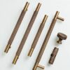Solid Brass Handles & Knobs – Modern Minimalist Cabinet Hardware