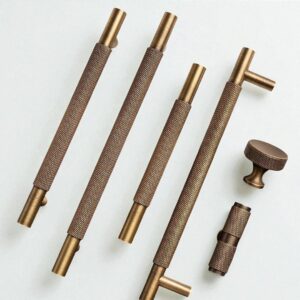 Solid Brass Handles & Knobs – Modern Minimalist Cabinet Hardware