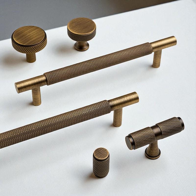 Solid Brass Handles & Knobs – Modern Minimalist Cabinet Hardware - Image 3