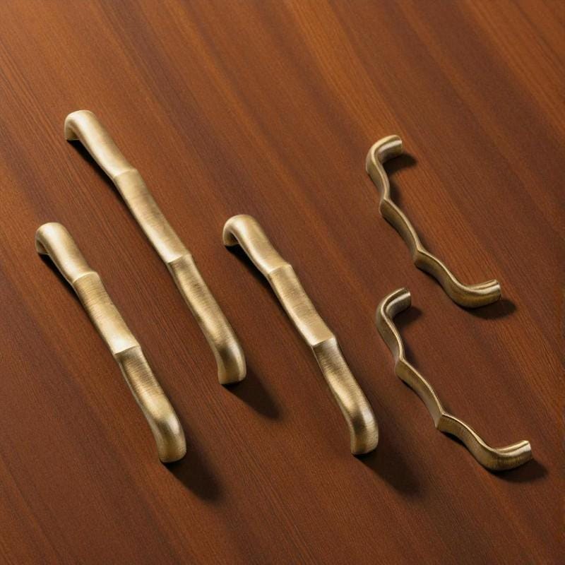 Antique Brass Cabinet Pulls – Solid Brass Drawer Handles for Dresser, Wardrobe & Kitchen Cabinets - Image 4
