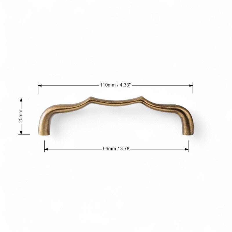 Antique Brass Cabinet Pulls – Solid Brass Drawer Handles for Dresser, Wardrobe & Kitchen Cabinets - Image 7