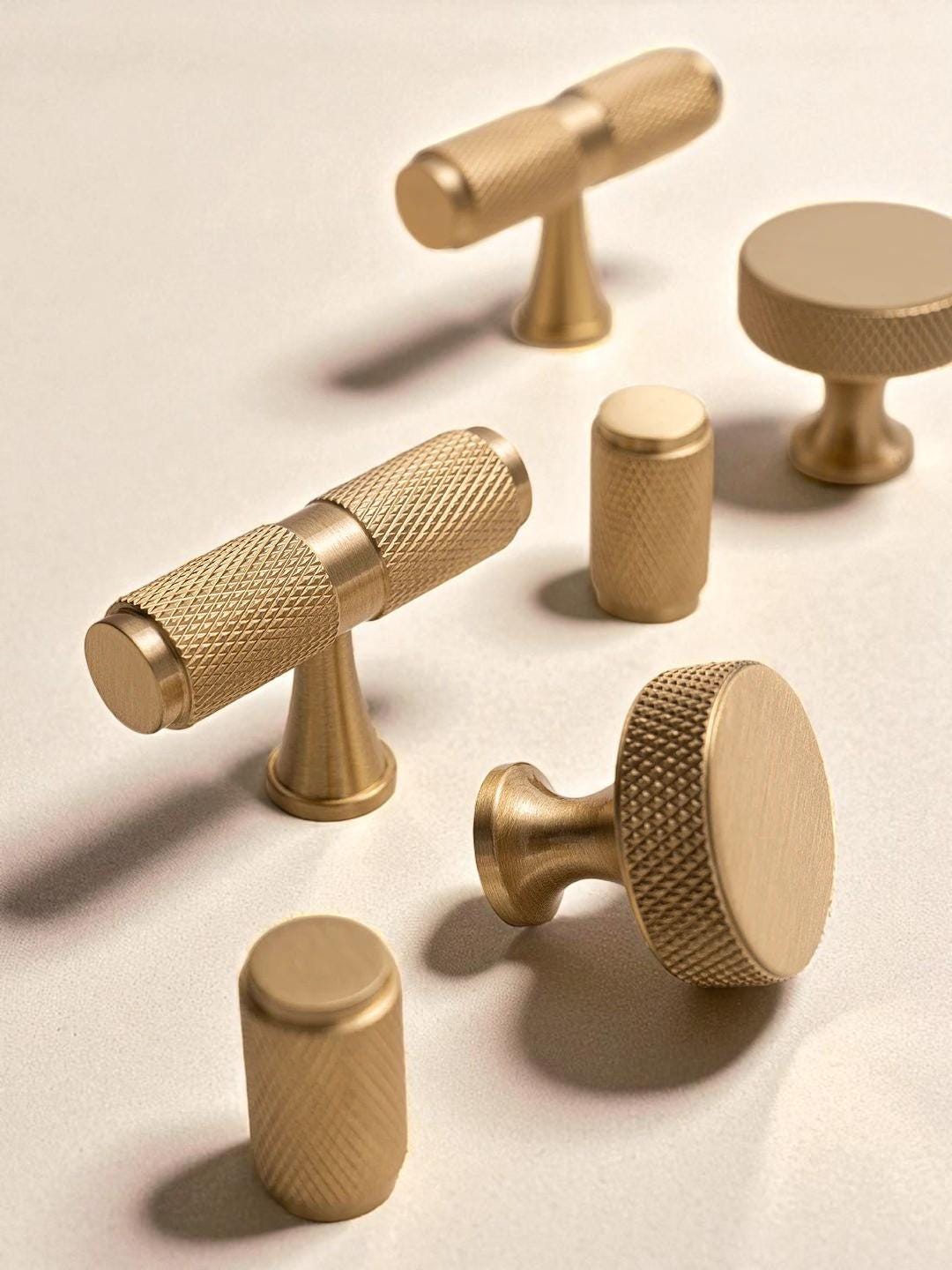 Solid Brass Gold Handles & Knobs – Modern Minimalist Cabinet Hardware - Image 2