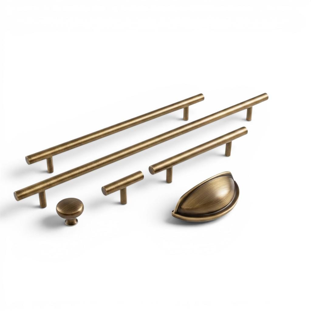 Antique Bronze Handles – Solid Brass Cabinet Pulls for Kitchen, Wardrobe, Drawer - Image 3