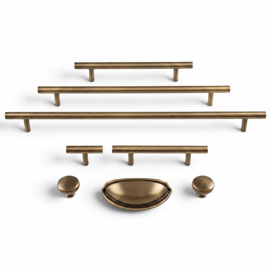 Antique Bronze Handles – Solid Brass Cabinet Pulls for Kitchen, Wardrobe, Drawer - Image 5