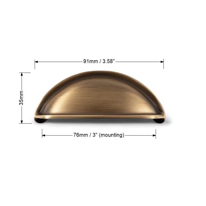 Antique Bronze Handles – Solid Brass Cabinet Pulls for Kitchen, Wardrobe, Drawer - Image 9