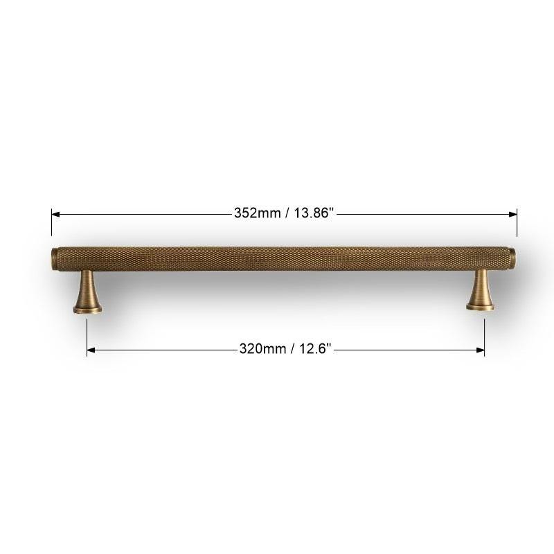 Solid Brass Diamond Cut Knurl Handles & Knobs: Modern Cabinet Hardware - Image 11