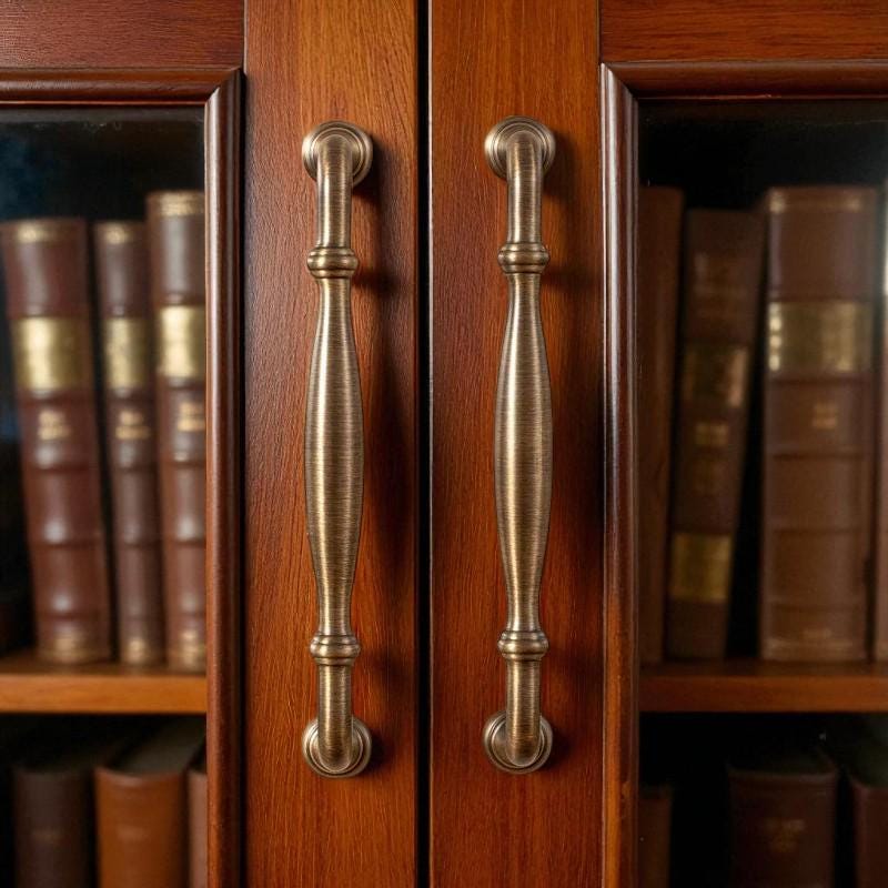 Solid Brass Antique Bronze Cabinet Handles – Vintage Drawer Pulls & Knobs - Image 5