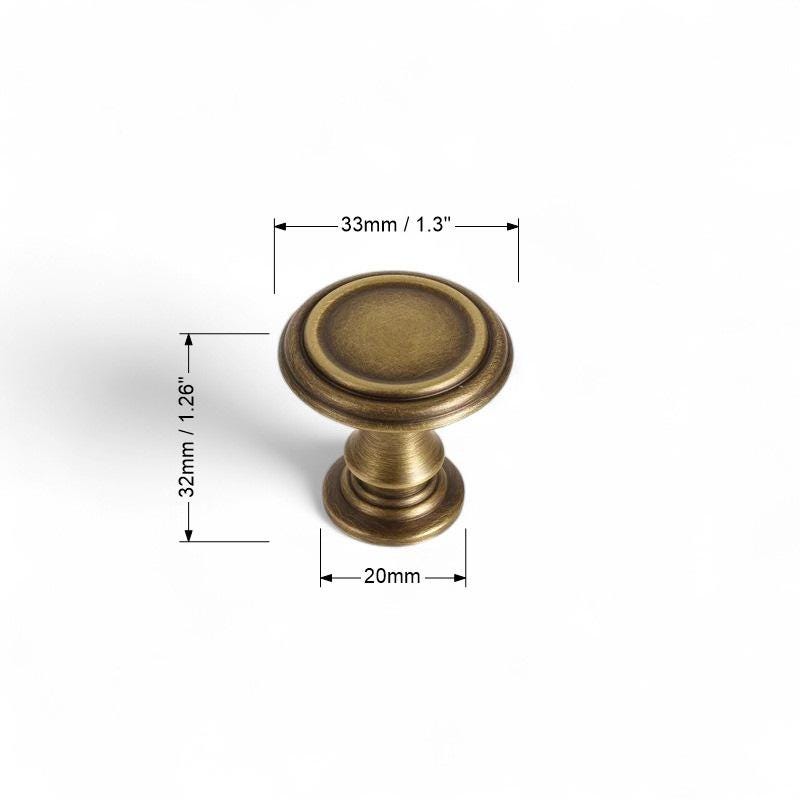Solid Brass Antique Bronze Cabinet Handles – Vintage Drawer Pulls & Knobs - Image 6