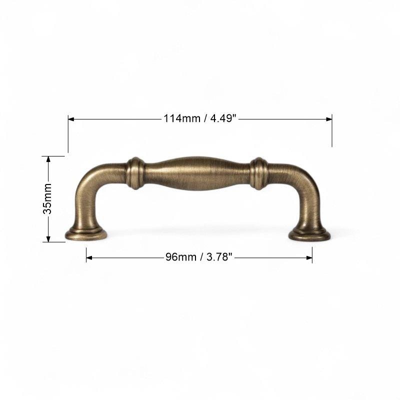 Solid Brass Antique Bronze Cabinet Handles – Vintage Drawer Pulls & Knobs - Image 8