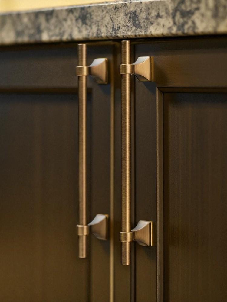 Antique Brass Cabinet Handles – Retro Bronze Pulls for Kitchen, Wardrobe & Drawer Knobs - Image 4