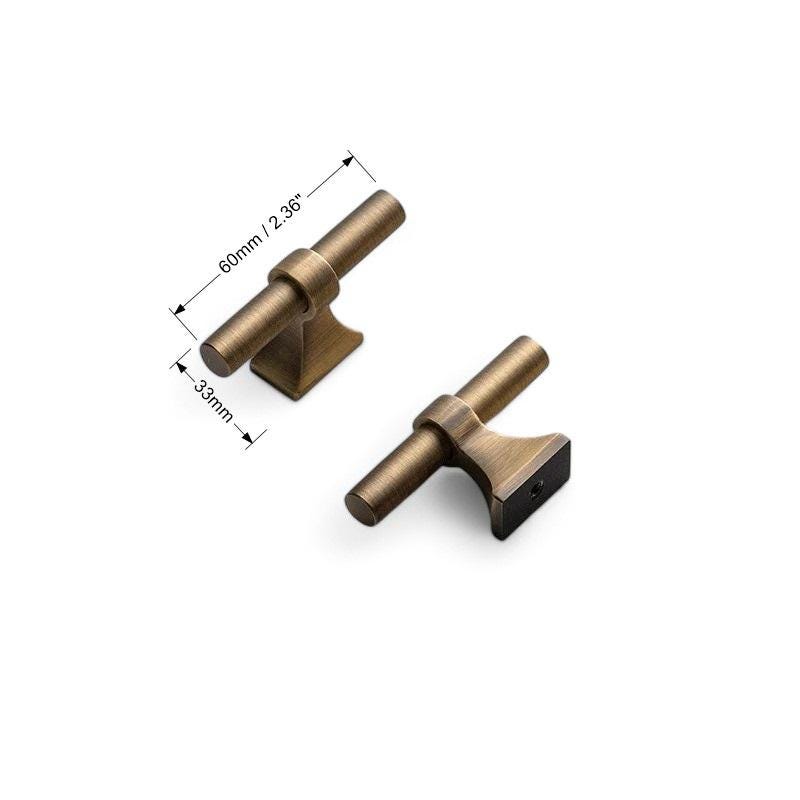 Antique Brass Cabinet Handles – Retro Bronze Pulls for Kitchen, Wardrobe & Drawer Knobs - Image 5