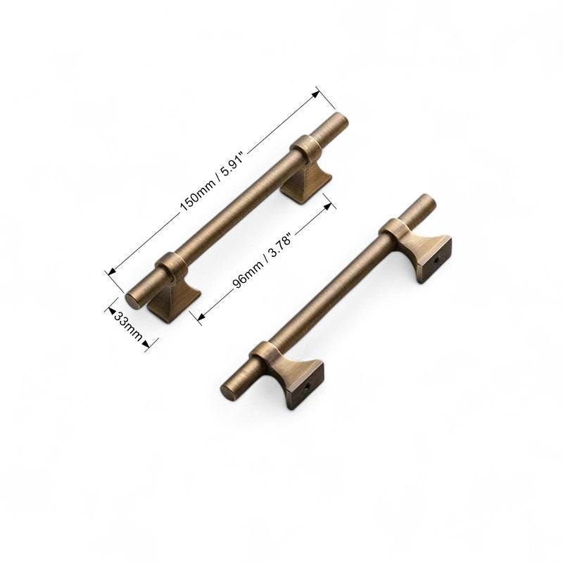 Antique Brass Cabinet Handles – Retro Bronze Pulls for Kitchen, Wardrobe & Drawer Knobs - Image 6