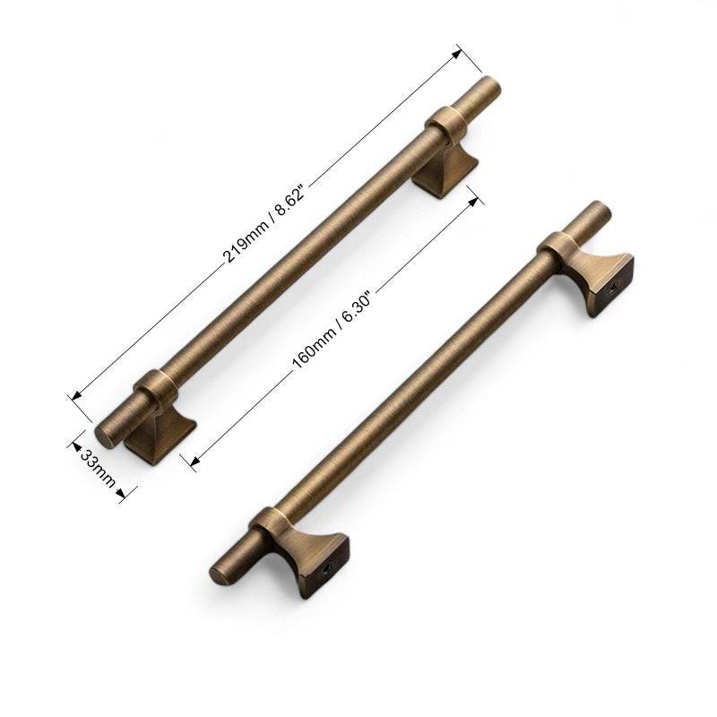 Antique Brass Cabinet Handles – Retro Bronze Pulls for Kitchen, Wardrobe & Drawer Knobs - Image 8