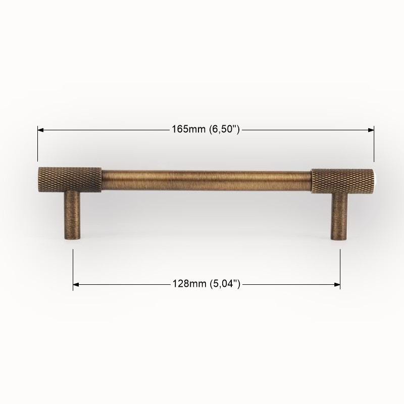Brushed Brass Knurled Handles and Knobs: Modern Gold Cabinet Hardware - Image 6