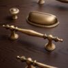 Antique Bronze Brass Cabinet Handles & Knobs: Vintage Drawer Pulls