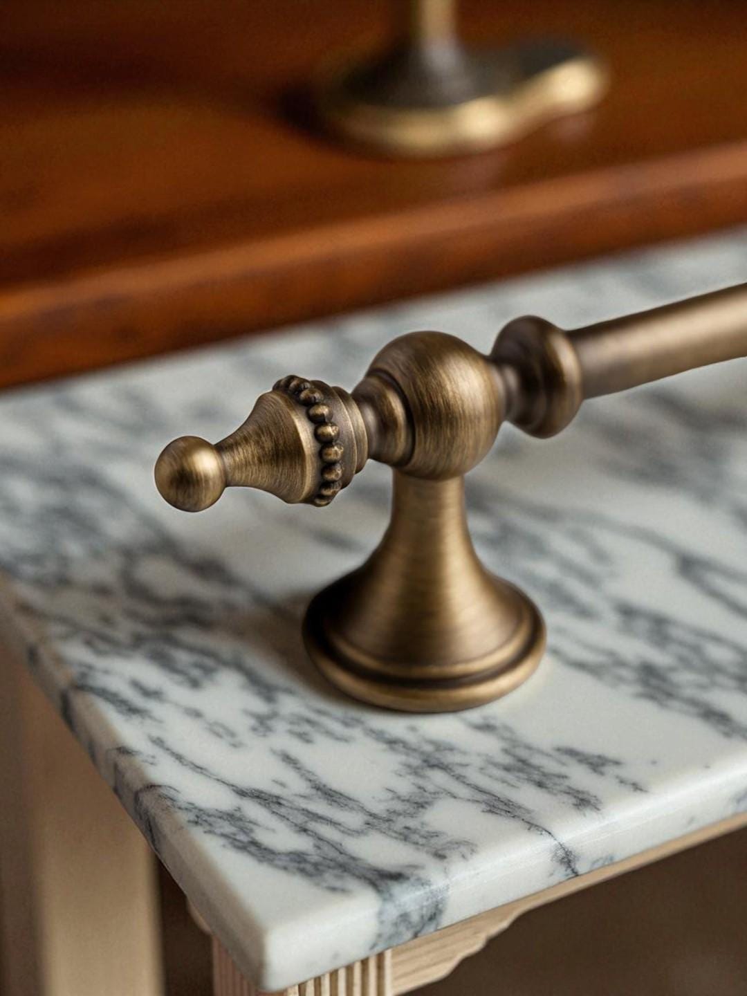 Antique Bronze Brass Cabinet Handles & Knobs: Vintage Drawer Pulls - Image 3
