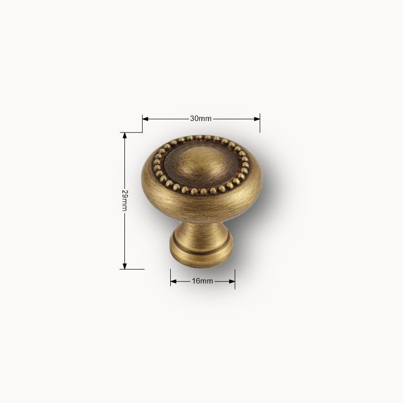 Antique Bronze Brass Cabinet Handles & Knobs: Vintage Drawer Pulls - Image 4