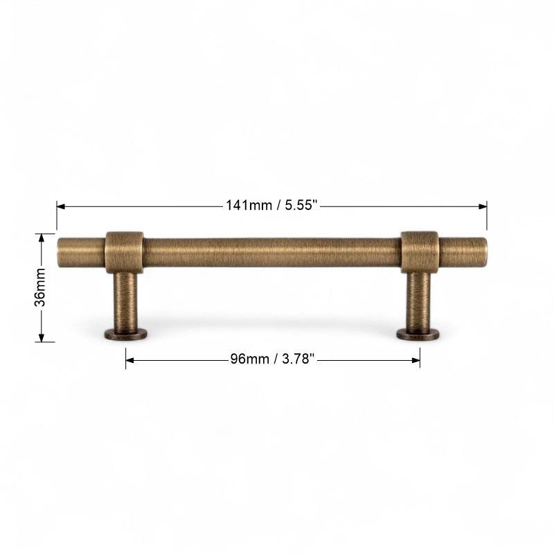 Solid Antique Brass T-Bar Handles – Vintage Knobs and Drawer Pulls - Image 10