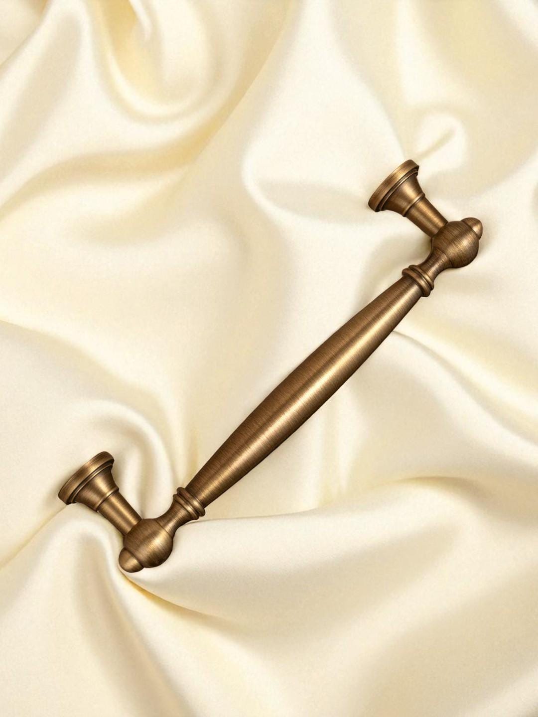 Antique Solid Brass Cabinet Handles – Drawer Pulls For Furniture - Image 3