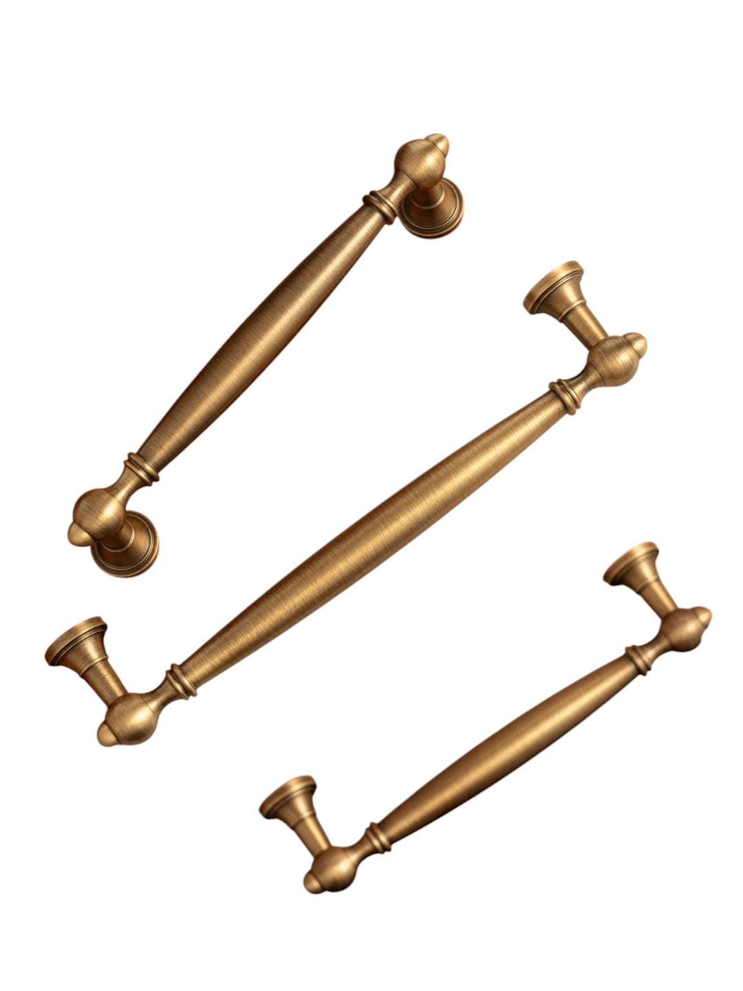 Antique Solid Brass Cabinet Handles – Drawer Pulls For Furniture - Image 4