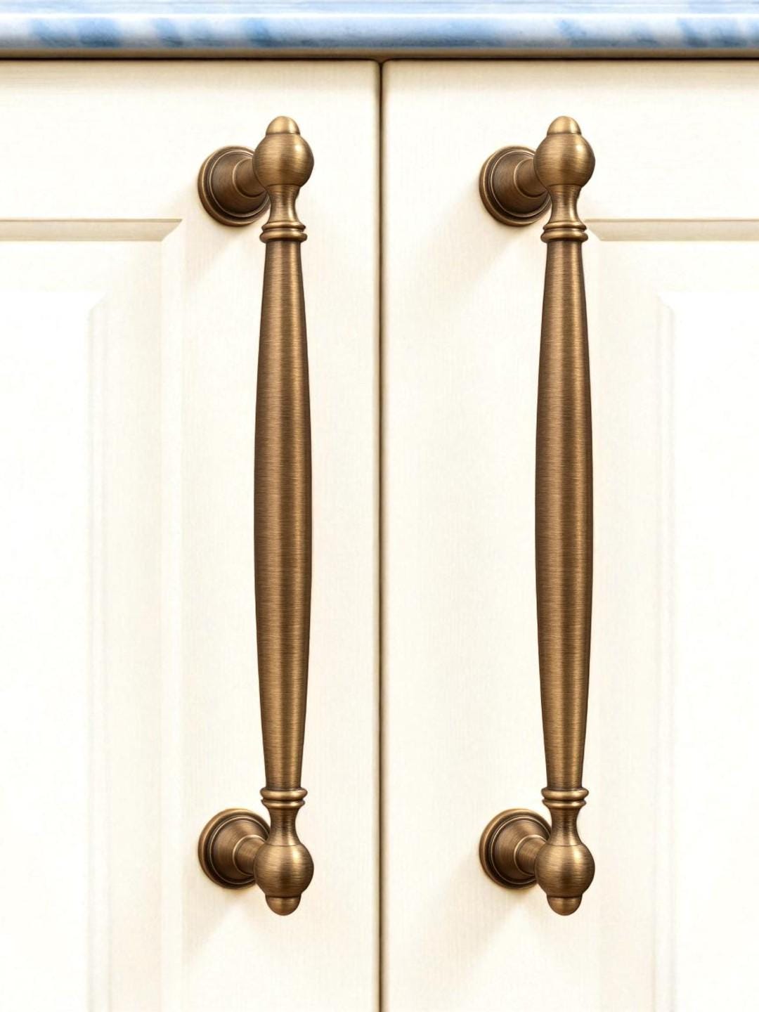 Antique Solid Brass Cabinet Handles – Drawer Pulls For Furniture - Image 5