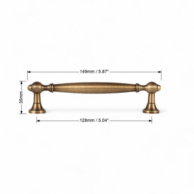 Antique Solid Brass Cabinet Handles – Drawer Pulls For Furniture - Image 8
