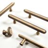 Antique Solid Brass Knurled Handles – Bronze Grid Cabinet Handles For Furniture