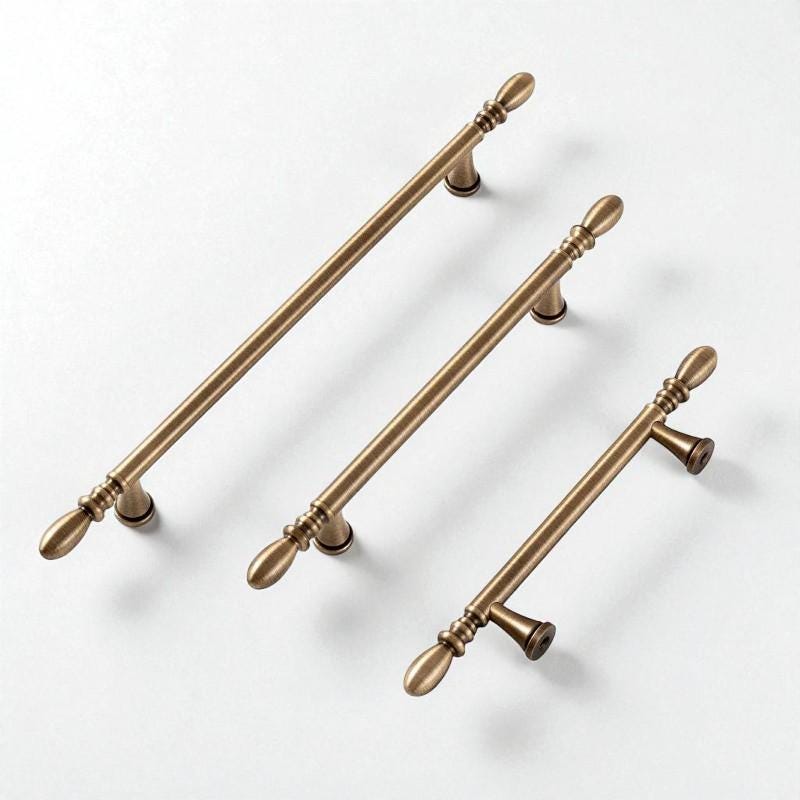 Elegant Antique Cabinet Handles – Solid Brass Handles and Pulls - Image 2