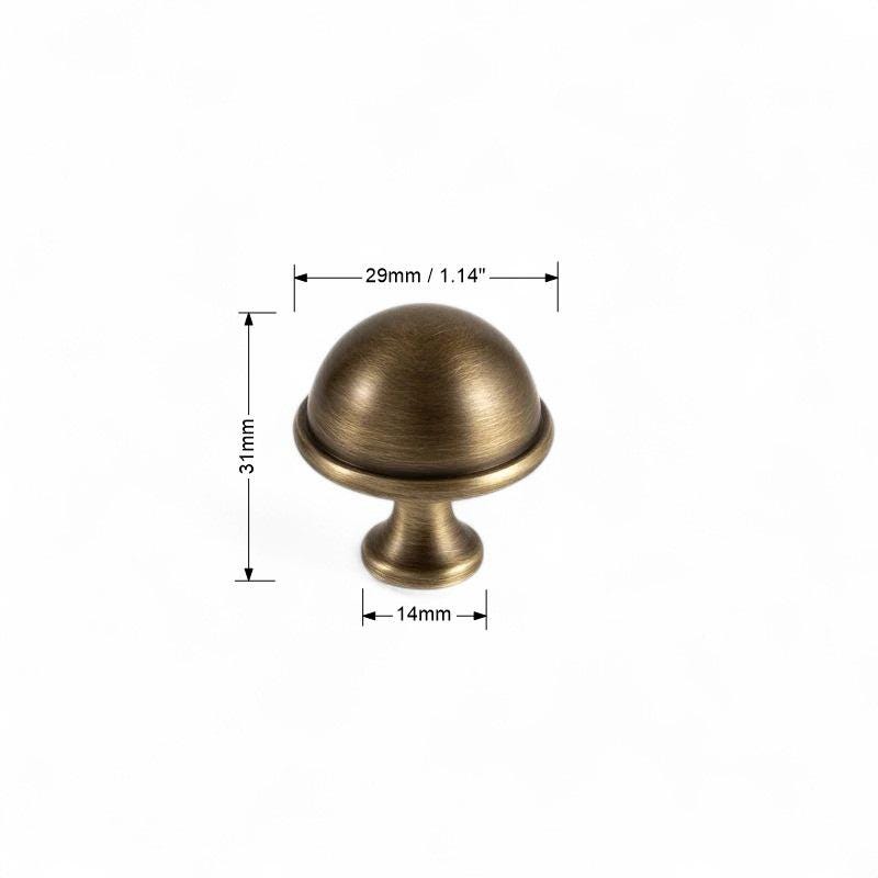 Antique Solid Brass Handles – Vintage Kitchen Cabinet Pulls for Wardrobe, Furniture - Image 5