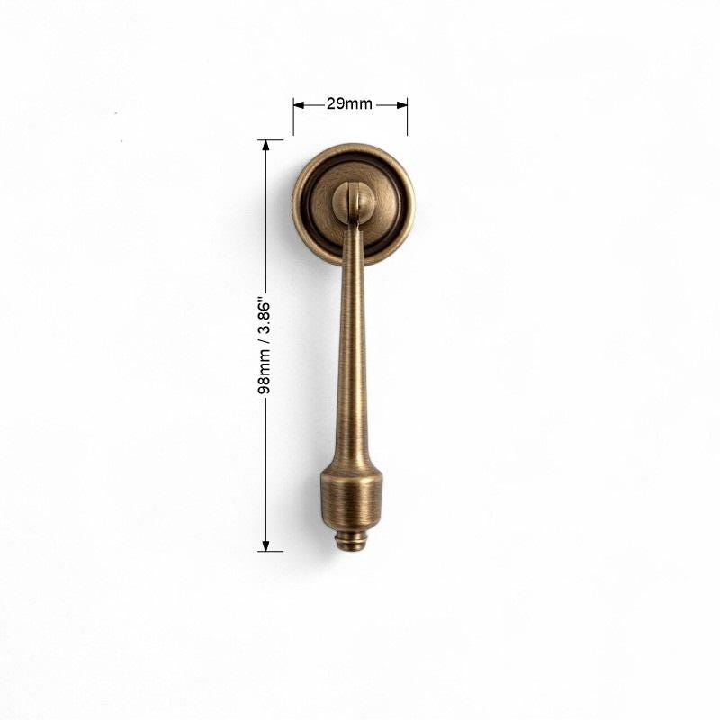 Antique Solid Brass Handles – Vintage Kitchen Cabinet Pulls for Wardrobe, Furniture - Image 6
