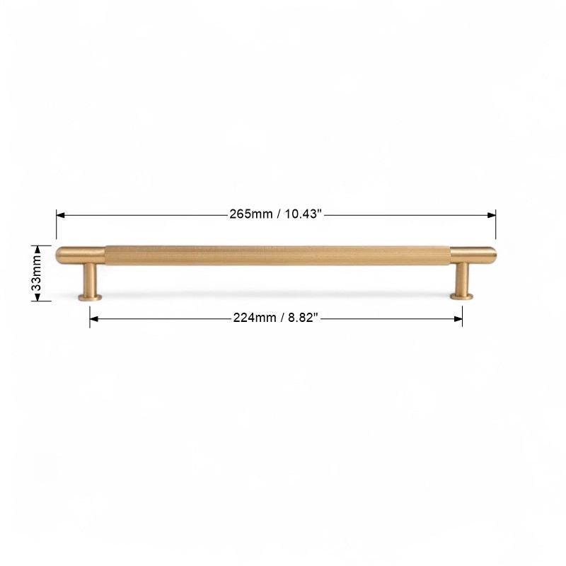 Solid Brass Cabinet Handles – Brushed Gold Drawer Pulls For Furniture - Image 9