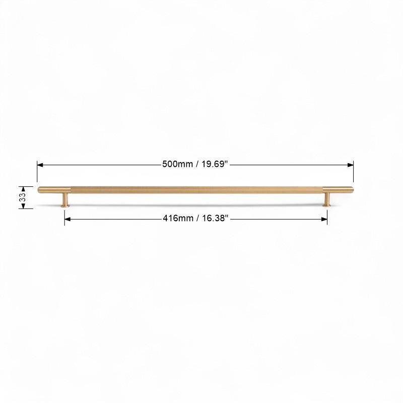 Solid Brass Cabinet Handles – Brushed Gold Drawer Pulls For Furniture - Image 11