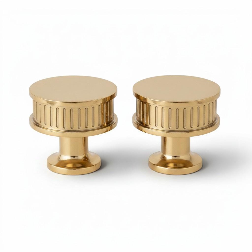 Luxury Gold Brass Cabinet Handles – Solid Brass Pulls & Knobs for Furniture - Image 2