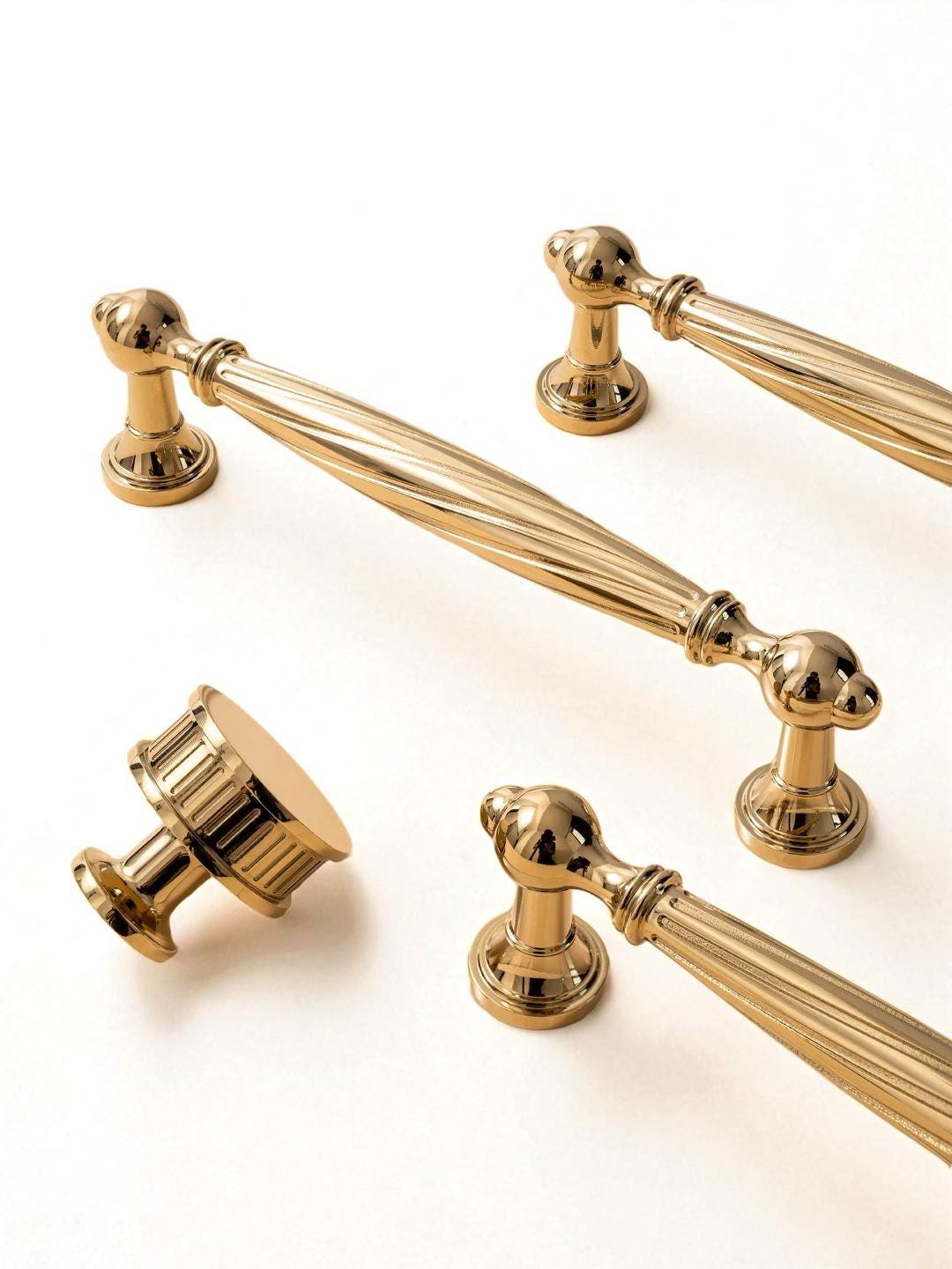 Luxury Gold Brass Cabinet Handles – Solid Brass Pulls & Knobs for Furniture - Image 5