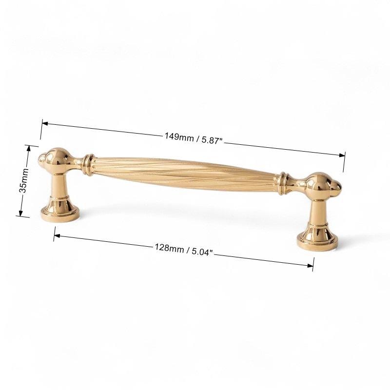Luxury Gold Brass Cabinet Handles – Solid Brass Pulls & Knobs for Furniture - Image 9