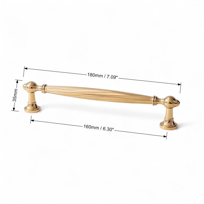 Luxury Gold Brass Cabinet Handles – Solid Brass Pulls & Knobs for Furniture - Image 10
