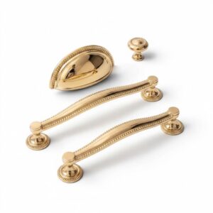 Luxury Gold Solid Brass Cabinet Handles & Knobs – Polished Drawer Pulls
