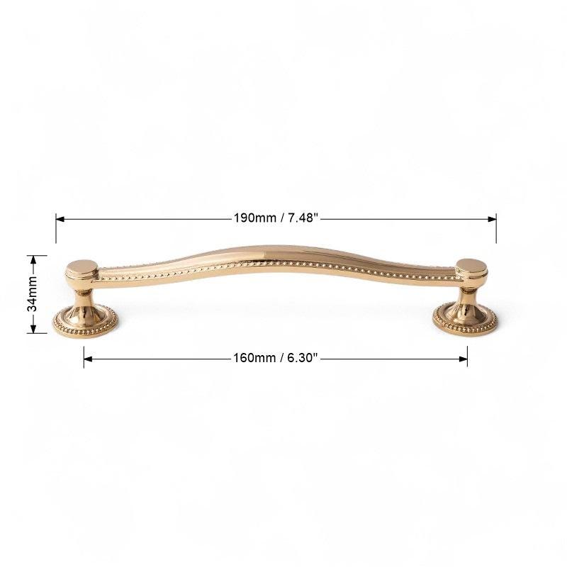 Luxury Gold Solid Brass Cabinet Handles & Knobs – Polished Drawer Pulls - Image 8