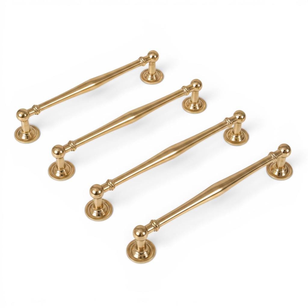Luxury Solid Brass Cabinet Handles – Polished Gold Drawer Pulls & Knobs - Image 3